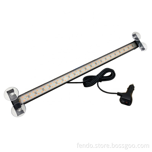80 LED 80W 50cm Windshield Strobe Warning Light Bar